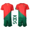 Baby Fußballbekleidung Portugal Heimtrikot WM 2022 Kurzarm (+ kurze hosen)